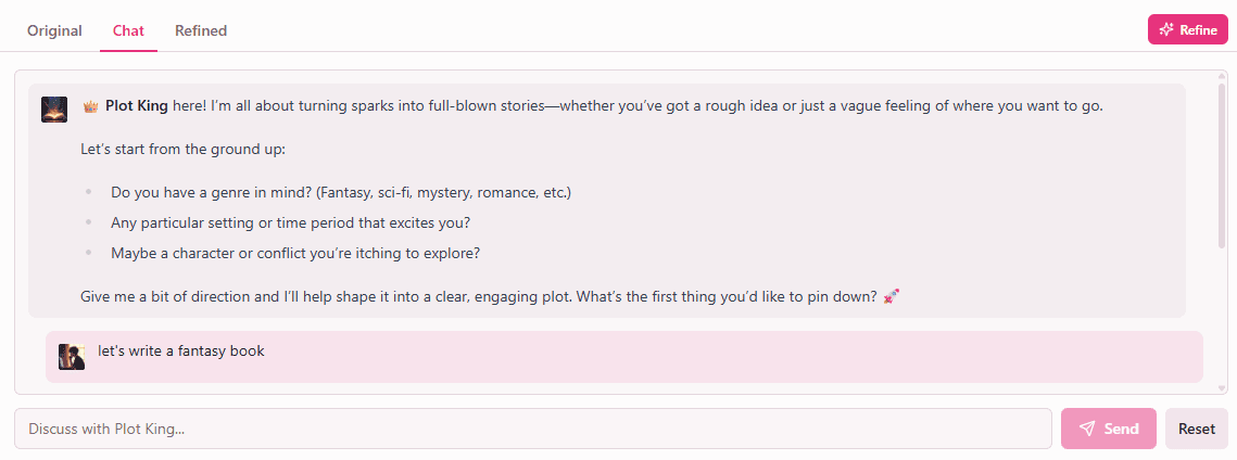 PlotKing refine view